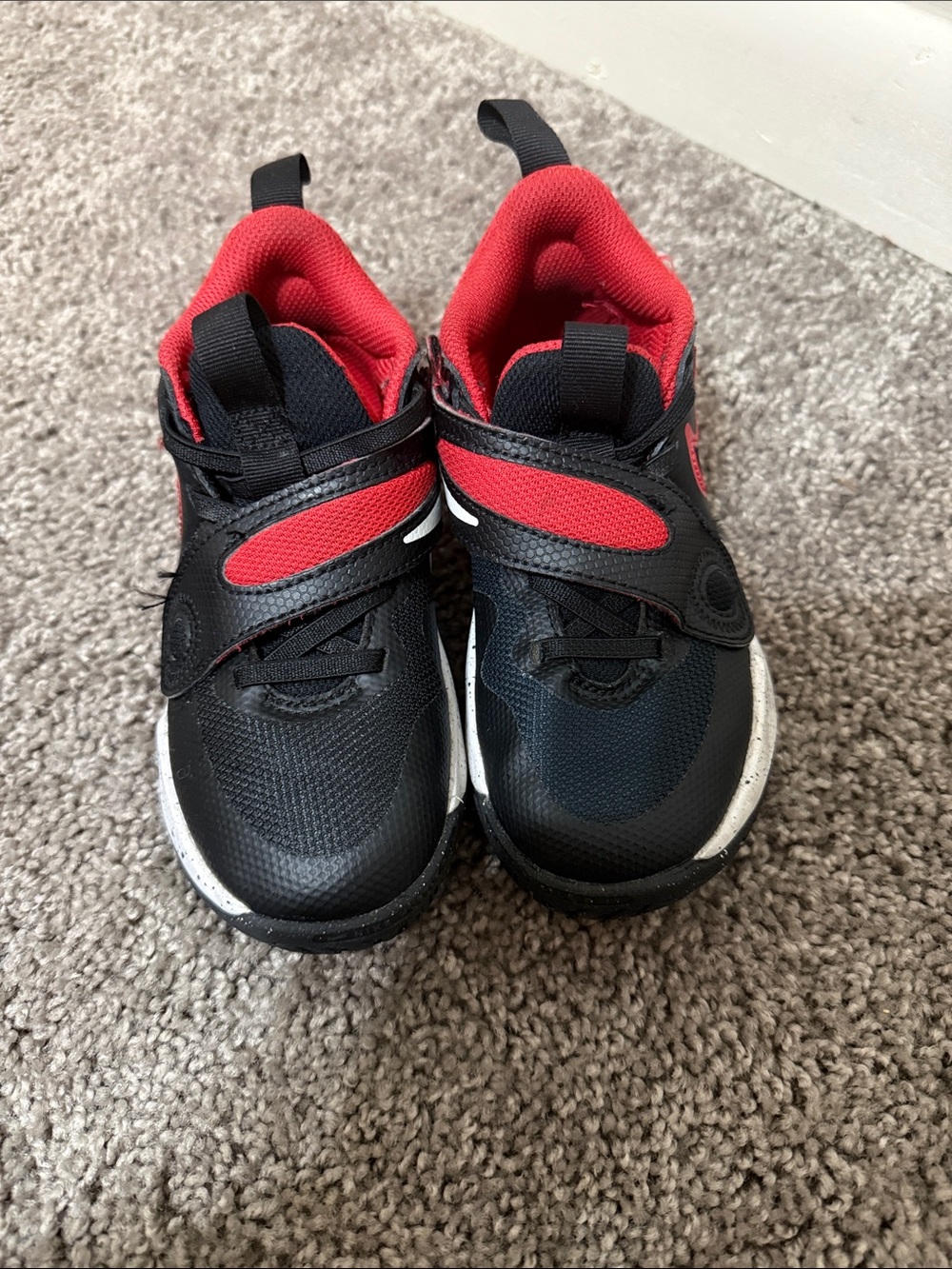 Kids Black and Red Athletic Sneakers